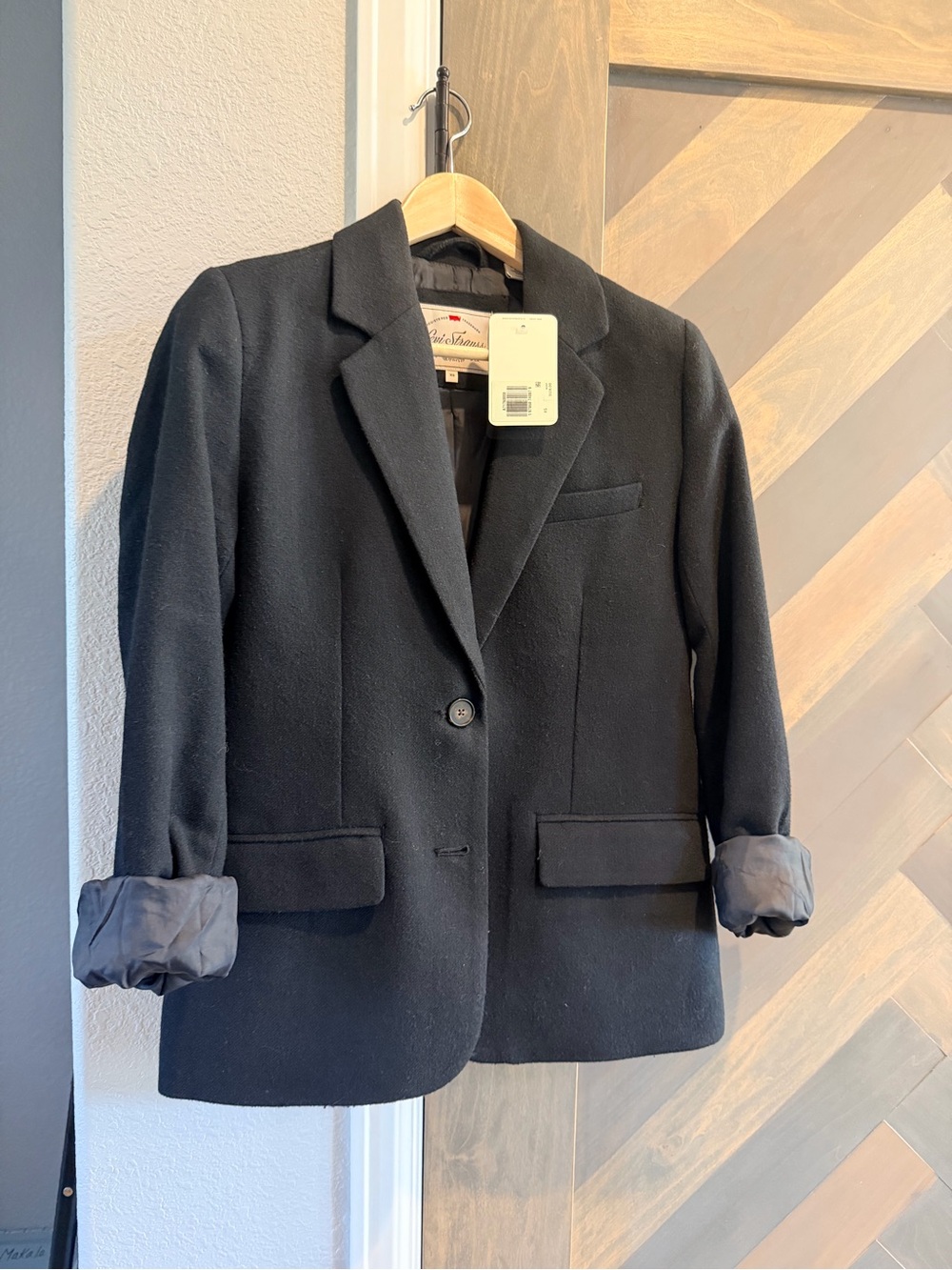 Levi’s Wool-Blend Black Women's Blazer Jacket